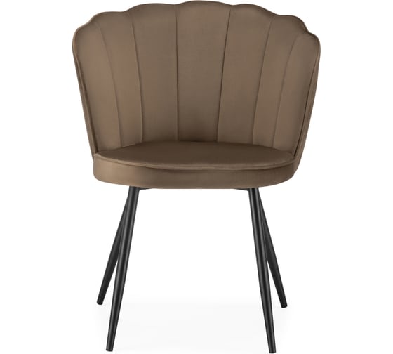 Стул на металлокаркасе Woodville coral сappuccino/black 15585