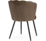 Стул на металлокаркасе Woodville coral сappuccino/black 15585 5