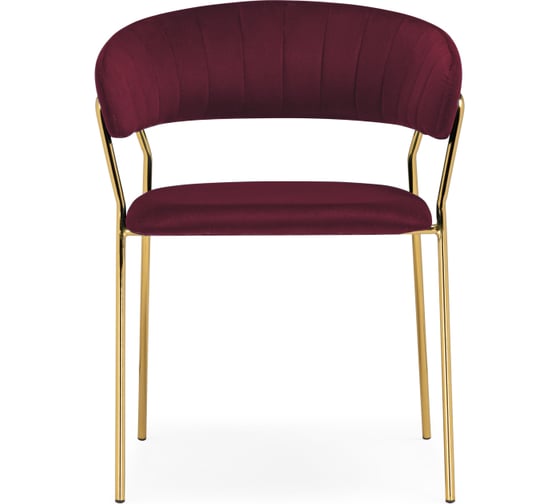 Стул Woodville kamelia 1 wine red/gold 15717