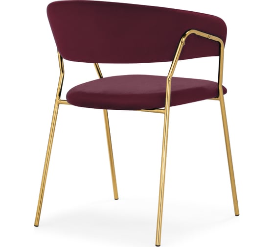 Стул Woodville kamelia 1 wine red/gold 15717