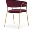 Стул Woodville kamelia 1 wine red/gold 15717 5