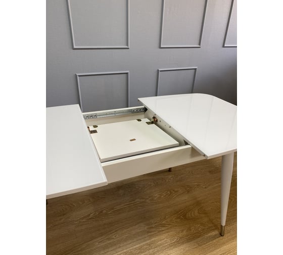 Стол KENNER k1200, белый/стекло белое глянец 325052