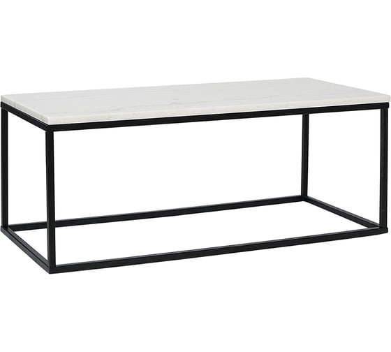 Журнальный столик Bergenson Bjorn Mayen 90x40x35 см, белый/черный BB0000242