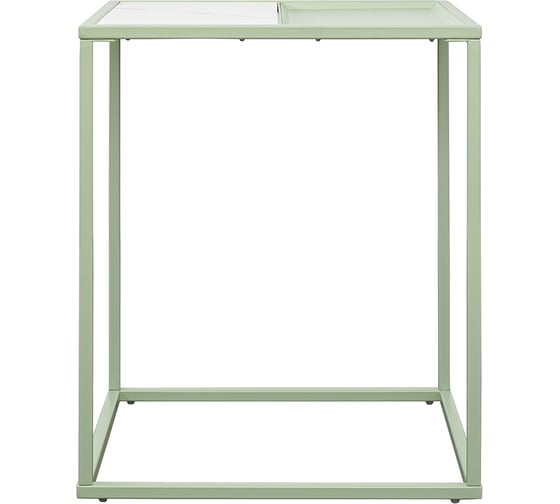 Кофейный столик Bergenson Bjorn Mayen 45x45 см, белый/зеленый BB0000485