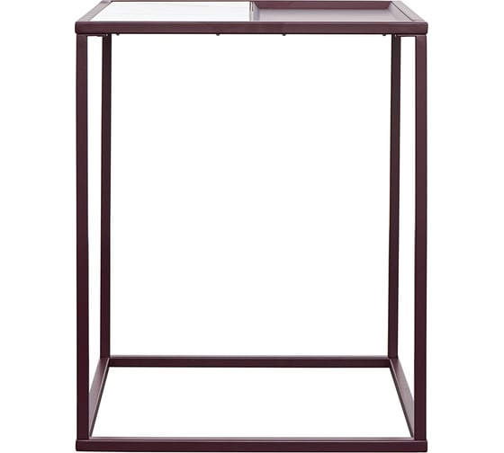 Кофейный столик Bergenson Bjorn Mayen 45x45 см, белый/сливовый BB0000486