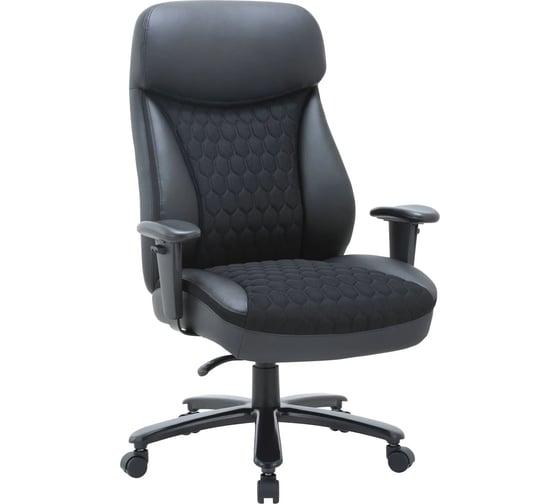 Офисное кресло CHAIRMAN ch414 экокожа/ткань, черный 00-07145955