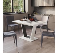 Обеденный стол ТриЯ Гавана Тип 1 дуб крафт белый/серый графит 223687