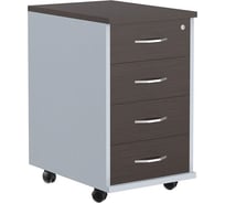 Подкатная тумба SKYLAND тм-4.а imago венге магия/металлик, 412x450x708 мм 00-07125452