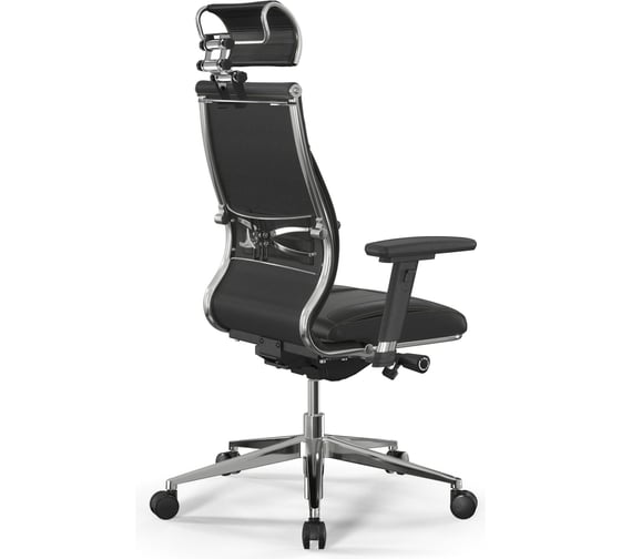Кресло МЕТТА Samurai m3-11d - infinity /kc06/wm06/d03p/h2cl черный, бежевая строчка z509221719