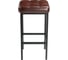 Барный стул Woodville лофт мустанг кожзам, браун/черный матовый 432933 2