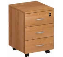 Выкатная 3-ящичная тумба с замком Юнитекс "Формула" 42х45х58 см, ольха европейская ФР_210_ОЕ