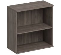 Низкий широкий стеллаж Юнитекс "Комфорт" 80х38х84 см, дуб шамони темный К.423_ШТ