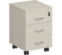 Выкатная тумба Юнитекс "Комфорт" 3 ящика, 40х44.5х60 см, дуб шамони светлый К.301_ДШ