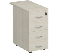 Приставная тумба Юнитекс "Комфорт" 4 ящика, 40х75х75 см, дуб шамони светлый К.303_ДШ
