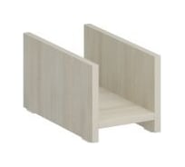 Подставка для системного блока Юнитекс "Комфорт" 27х50х27 см, дуб шамони светлый К.702_ДШ