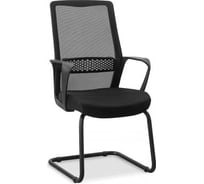 Кресло посетителя Юнитекс "Space" S спинка сетка/сиденье ткань, чёрная B01, чёрная TW01 Sp/S/B01/TW01