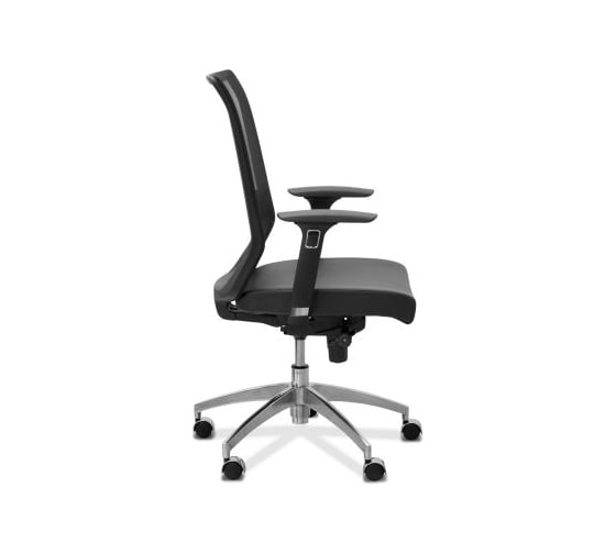Кресло Юнитекс "Aero lux" X/SL/3D спинка сетка черная B01, сиденье ткань черная TW01 AEL/X/SL/3D/B01/TW01