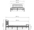 Двуспальная кровать Woodville рейк 160x200 см, черная 403027 3