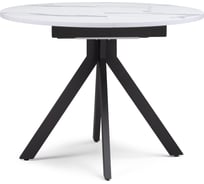 Деревянный стол Woodville бетина мрамор белый/черный 504210