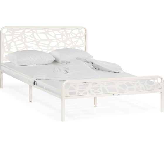 Полутораспальная кровать Woodville кубо 120x200 см, белый 533091
