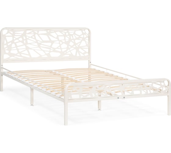 Полутораспальная кровать Woodville кубо 120x200 см, белый 533091