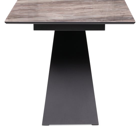 Стеклянный стол Woodville ноттингем 180x90x74 см, карелия/черный 553544