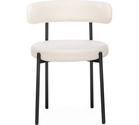 Стул на металлокаркасе Woodville rudi white/black 15602