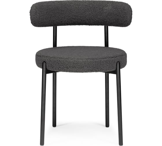 Стул на металлокаркасе Woodville rudi dark gray/black 15603
