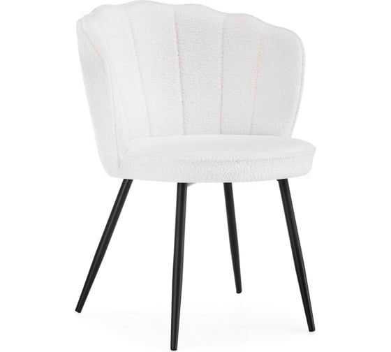 Стул на металлокаркасе Woodville coral white/black 15587