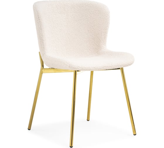 Стул на металлокаркасе Woodville basket beige/gold 15648