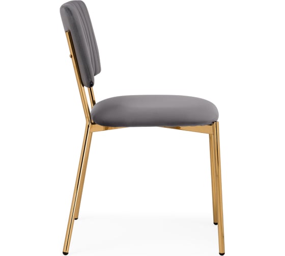Стул на металлокаркасе Woodville armond dark gray/gold 15649