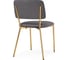 Стул на металлокаркасе Woodville armond dark gray/gold 15649 5