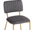 Стул на металлокаркасе Woodville armond dark gray/gold 15649 6