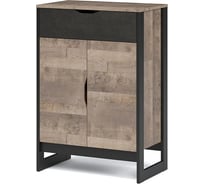 Комод КПУП "Калинковичский мебельный комбинат" прихожая стокгольм 2 двери, 1 ящик, дуб гранж песочный/железный камень 00000053278