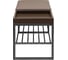 Банкетка GreenWeen RUBY BOX, черный каркас, сидение экокожа цвет UMBRA, BrownBox, 850x400x450 GW-RUBYBOX-UMBRABROWN-850B 3