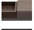 Банкетка GreenWeen RUBY BOX, черный каркас, сидение экокожа цвет UMBRA, BrownBox, 850x400x450 GW-RUBYBOX-UMBRABROWN-850B 4