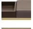 Банкетка GreenWeen RUBY BOX, золотой каркас, сидение экокожа цвет UMBRA, BrownBox, 850x400x450 GW-RUBYBOX-UMBRABROWN-850G 4