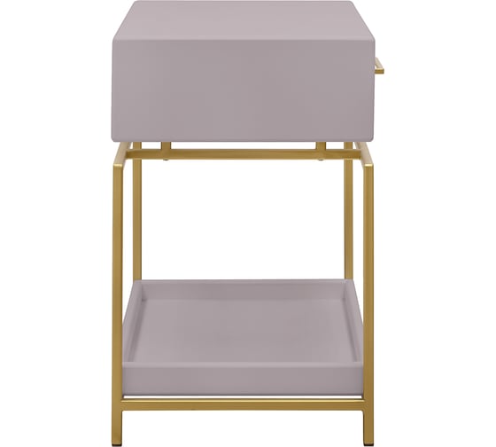 Прикроватная тумба GreenWeen KARIN MINI, золотой каркас, верх МДФ LATTE, 500x375x620 GW-NS-KARIN-G-MDF-LATTE GW-NS500-KARIN-G-MDF-LATTE