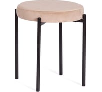 Табурет Tetchair Revo (mod. 7034) ткань/металл, 44x44x47 см, бежевый barkhat 5/черный 20644