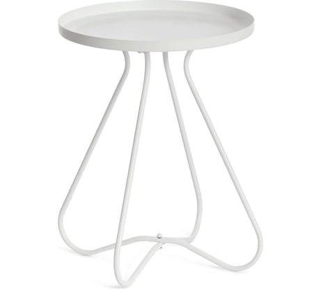 Журнальный столик Tetchair Gland металл, 40x40x45 см, белый 19480