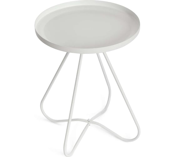 Журнальный столик Tetchair Gland металл, 40x40x45 см, белый 19480