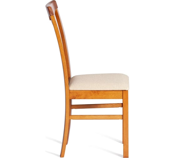 Стул Tetchair Гермес/hermes 1 шт. в упаковке, дерево гевея, 43x49x94 см, espresso, ткань бежевая (s178-4) 21171