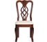 Стул Tetchair Афродита/aphrodite 1 шт. в упаковке, дерево гевея, 46x54x99 см, cappuchino, ткань кремовая с рисунком (а04) 21165 5