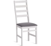 Стул Tetchair Rosario 1 шт. в упаковке, многослойная фанера, 39x39x99 см, white, ткань темно-серая (150), разобранный 20636