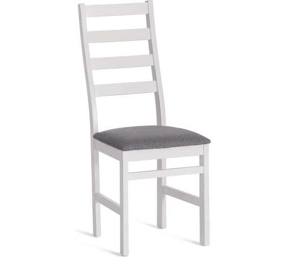 Стул Tetchair Rosario 1 шт. в упаковке, многослойная фанера, 39x39x99 см, white, ткань темно-серая (150), разобранный 20636