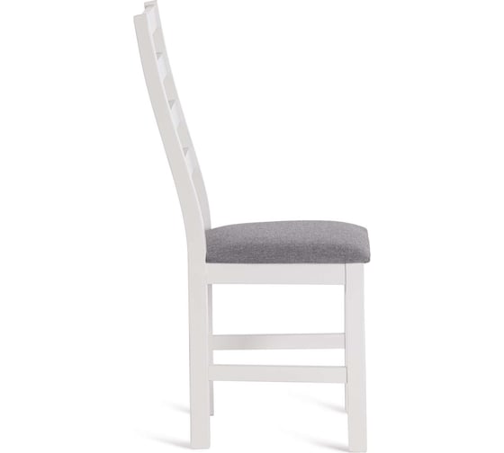 Стул Tetchair Rosario 1 шт. в упаковке, многослойная фанера, 39x39x99 см, white, ткань темно-серая (150), разобранный 20636