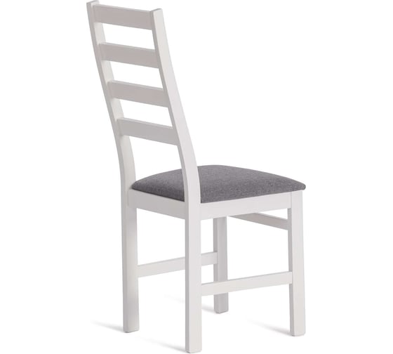 Стул Tetchair Rosario 1 шт. в упаковке, многослойная фанера, 39x39x99 см, white, ткань темно-серая (150), разобранный 20636