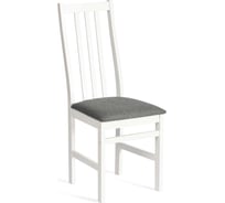 Стул Tetchair Sweden многослойная фанера, 41x40x99 см, white, ткань темно-серая (150), разобранный 20019