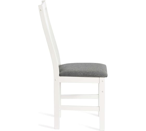 Стул Tetchair Sweden многослойная фанера, 41x40x99 см, white, ткань темно-серая (150), разобранный 20019
