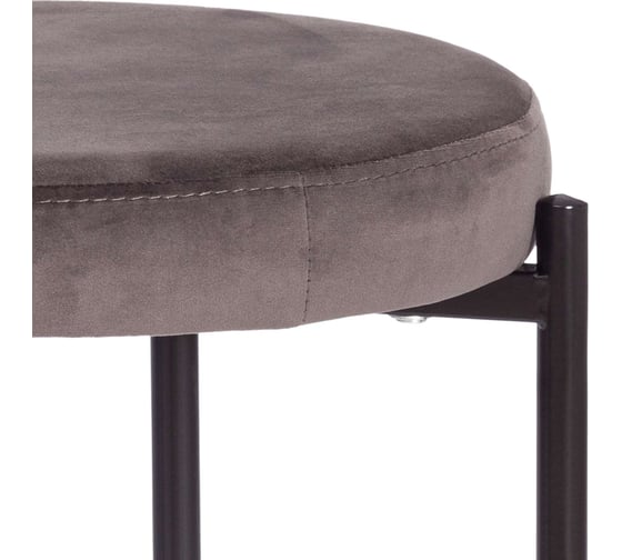 Табурет Tetchair Revo (mod. 7034) ткань/металл, 44x44x47 см, темно-серый barkhat 14/черный 20646